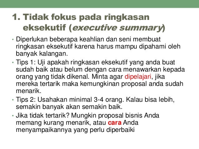 Contoh Executive Summary Adalah - Contoh Yuk
