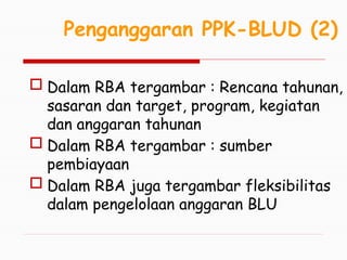 Rawatan Rba Penyusunan RBA BLUD berdasarkan Permendagri 79 | PPTX