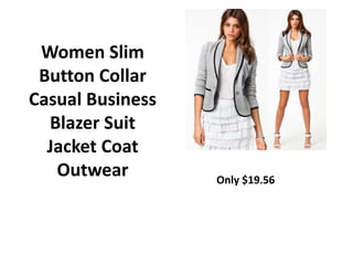 Women Slim
Button Collar
Casual Business
Blazer Suit
Jacket Coat
Outwear Only $19.56
 