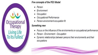 Applying the Person Environment Occupation Model to Practice