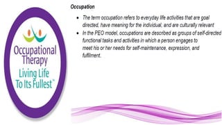 Applying the Person Environment Occupation Model to Practice