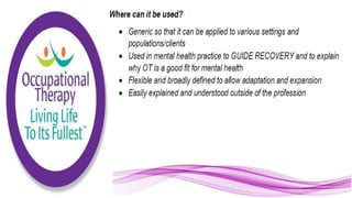 Applying the Person Environment Occupation Model to Practice