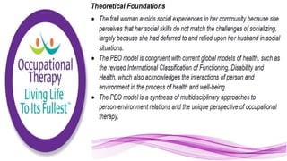 Applying the Person Environment Occupation Model to Practice