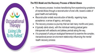 Applying the Person Environment Occupation Model to Practice
