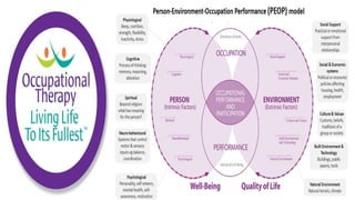 Applying the Person Environment Occupation Model to Practice