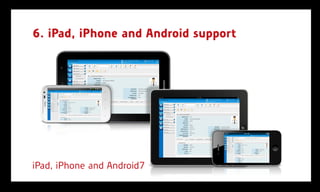 6. iPad, iPhone and Android support




iPad, iPhone and Android7
 