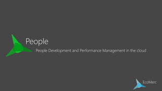 People Development and Performance Management in the cloud
 