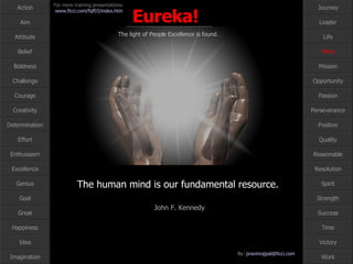 The human mind is our fundamental resource.  John F. Kennedy Mind 