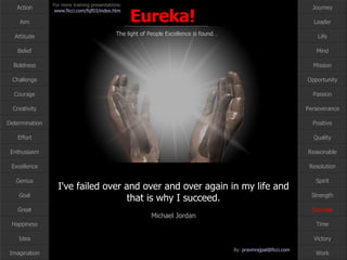 I've failed over and over and over again in my life and that is why I succeed. Michael Jordan Success 