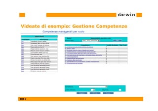 Videate di esempio: Gestione Competenze




2011
 