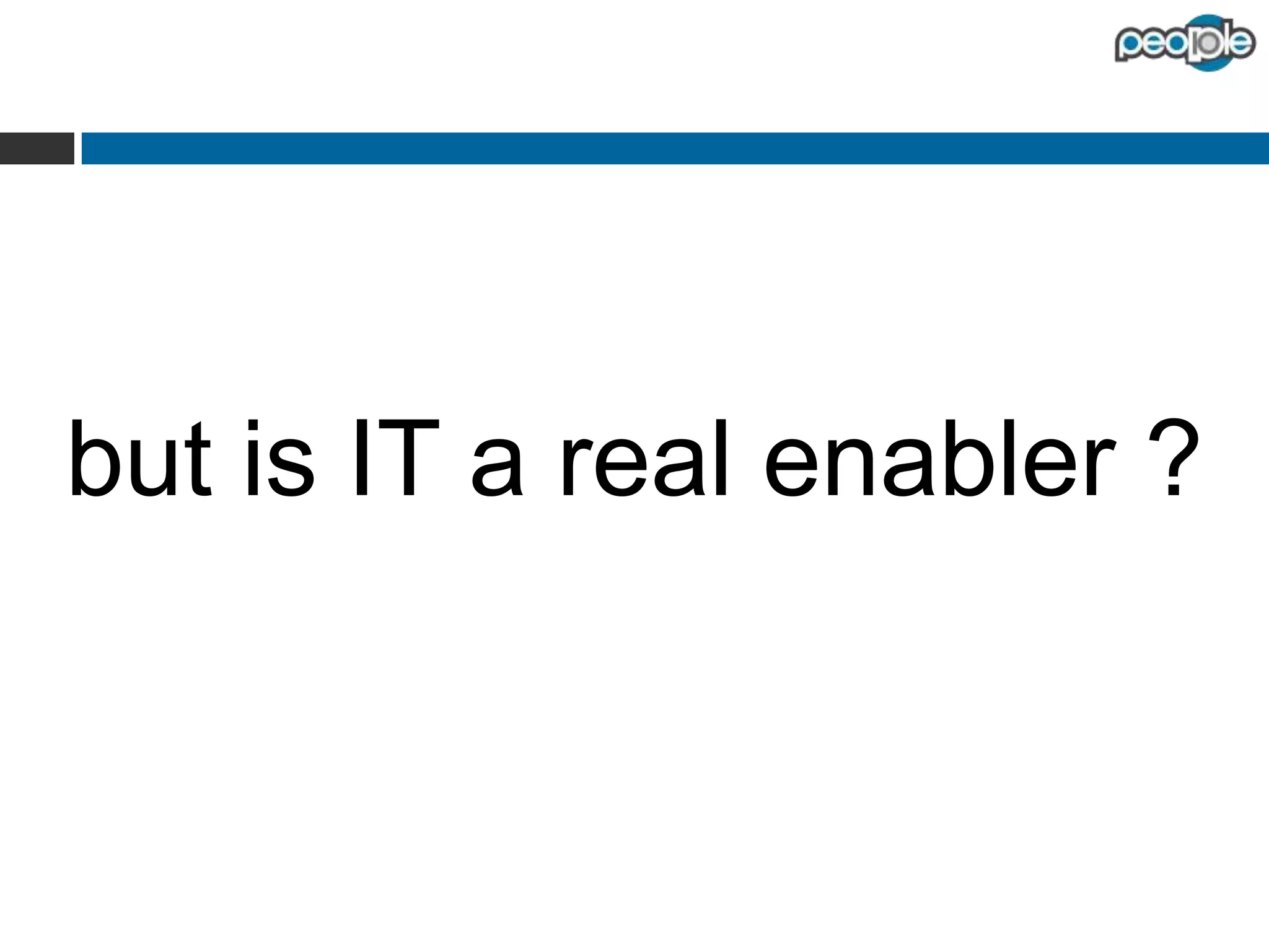 can you do it without IT ?

 