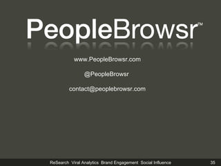 www.PeopleBrowsr.com @PeopleBrowsr  [email_address] 