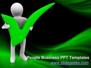 People Business PPT Templates www.slidegeeks.com 