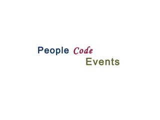 People Code
Events
 