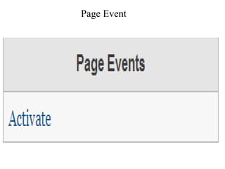 Page Event
 