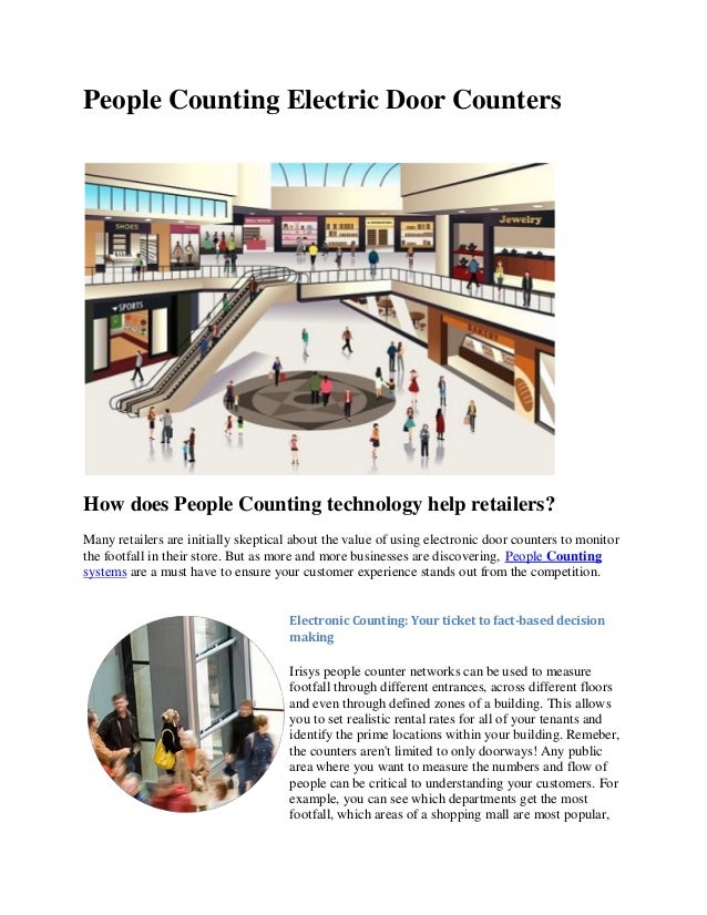 People counting electric door counters