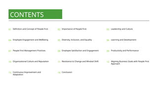 people first and its development core to the business | PPTX