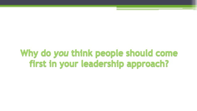 People First Leadership by Drew Hartley | PPTX | Careers
