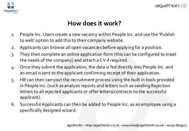 people inc web recruitment module it works recruitment inc