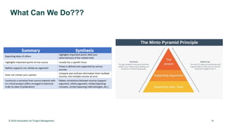 © 2024 Association for Project Management 14
What Can We Do???
 