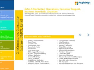 Analytics Recruitment Consultants India | PeopleLogic | PPT