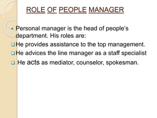 People Manager Roles People management | PPTX