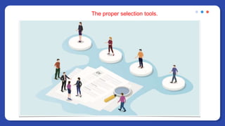 The proper selection tools.
 