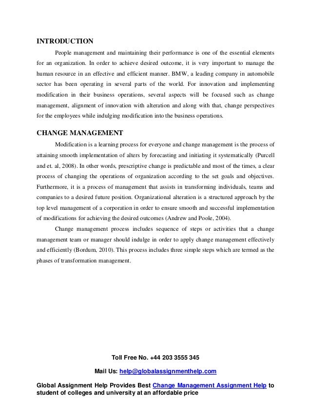 Management perspectives assignment
