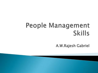 People management skills | PPTX