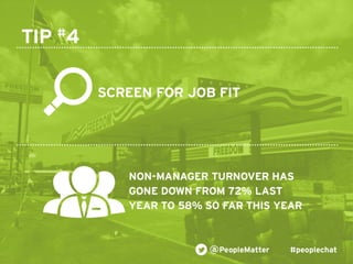 PeopleMatter: 20 Tips for Taking Your Hiring, Training and Scheduling to the Next Level Webinar