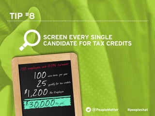 PeopleMatter: 20 Tips for Taking Your Hiring, Training and Scheduling to the Next Level Webinar