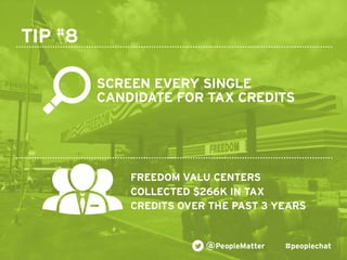 PeopleMatter: 20 Tips for Taking Your Hiring, Training and Scheduling to the Next Level Webinar