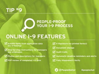 PeopleMatter: 20 Tips for Taking Your Hiring, Training and Scheduling to the Next Level Webinar