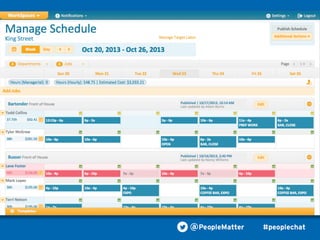 PeopleMatter: 20 Tips for Taking Your Hiring, Training and Scheduling to the Next Level Webinar