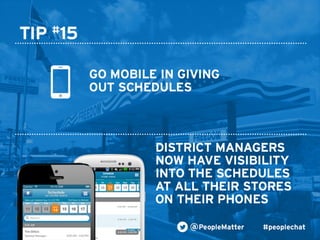 PeopleMatter: 20 Tips for Taking Your Hiring, Training and Scheduling to the Next Level Webinar