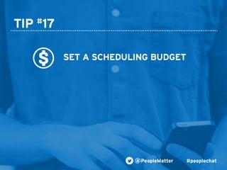 PeopleMatter: 20 Tips for Taking Your Hiring, Training and Scheduling to the Next Level Webinar