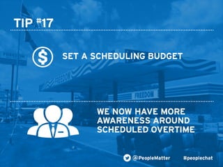 PeopleMatter: 20 Tips for Taking Your Hiring, Training and Scheduling to the Next Level Webinar