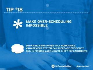 PeopleMatter: 20 Tips for Taking Your Hiring, Training and Scheduling to the Next Level Webinar