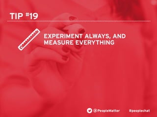 PeopleMatter: 20 Tips for Taking Your Hiring, Training and Scheduling to the Next Level Webinar