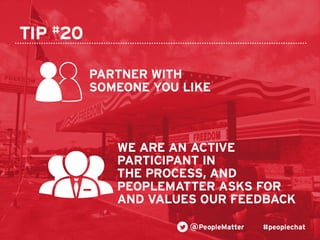 PeopleMatter: 20 Tips for Taking Your Hiring, Training and Scheduling to the Next Level Webinar