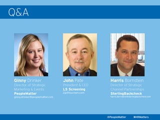 PeopleMatter: Background Checks Screening Series