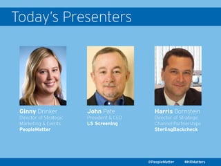 PeopleMatter: Background Checks Screening Series