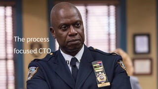 Anna Shipman annashipman.co.uk
● Give the results
● Then my strength/preference is process [Do I define why
strength = preference?]
*Slide introducing process focused CTO*
The process
focused CTO
 