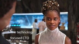 Anna Shipman annashipman.co.uk
● Give the results
● Then my strength/preference is process [Do I define why
strength = preference?]
*Slide introducing technology focused CTO*
The technology
focused CTO
 