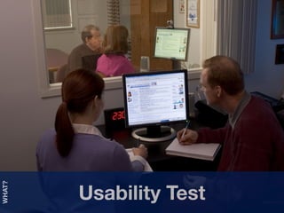 Usability Test
WHAT?
 