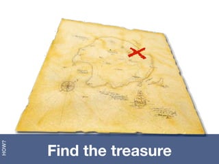 X
HOW?




       Find the treasure
 