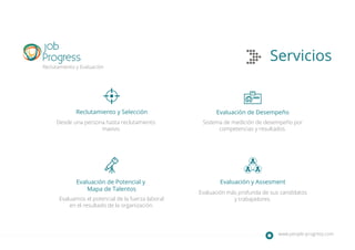 People Progress / Brochure / Nuestros Servicios