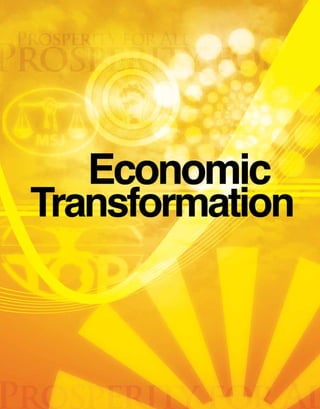 Manifesto

                              2010




            ECONOMIC
            TRANSFORMATION


            SECTION OPENER




Page   20
 