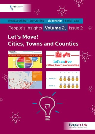 crowdsourcing | storytelling | citizenship | social data

People’s Insights Volume 2, Issue 2

Let’s Move!
Cities, Towns and Counties
 