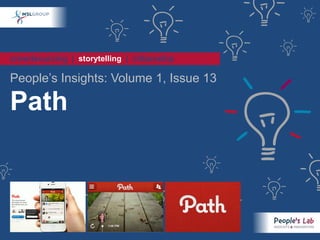 crowdsourcing | storytelling | citizenship

People’s Insights: Volume 1, Issue 13

Path
 